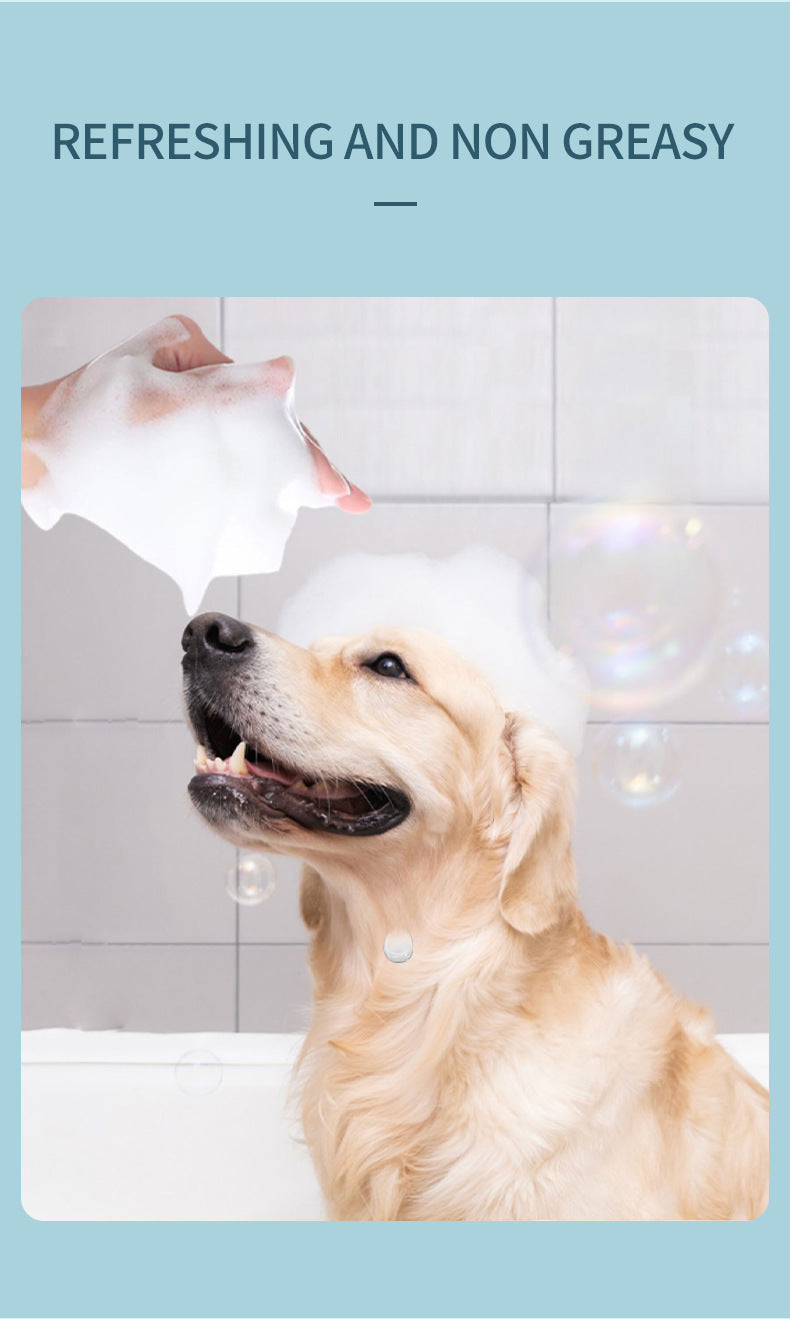 Cross-Border English Pet No-Rinse Foam Dog No-Rinse Bath Shampoo Antibacterial Anti-Itch Cat Dry Cleaning Foam In Stock