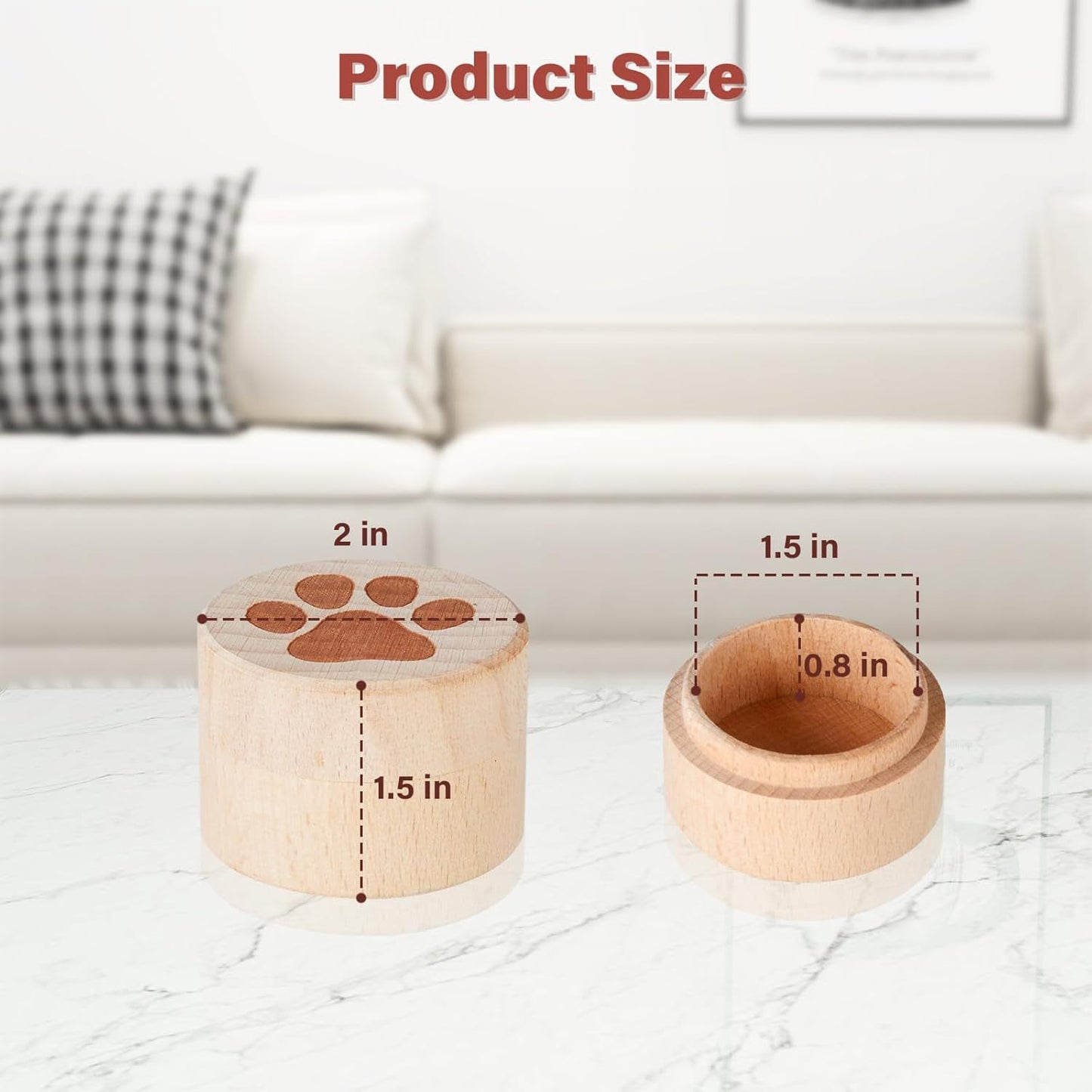 Cross-Border Wooden Pet Cinerary Casket Can Hold Photos Insect-Proof Coffin Box Pet Funeral Products Coffin Memorial Box