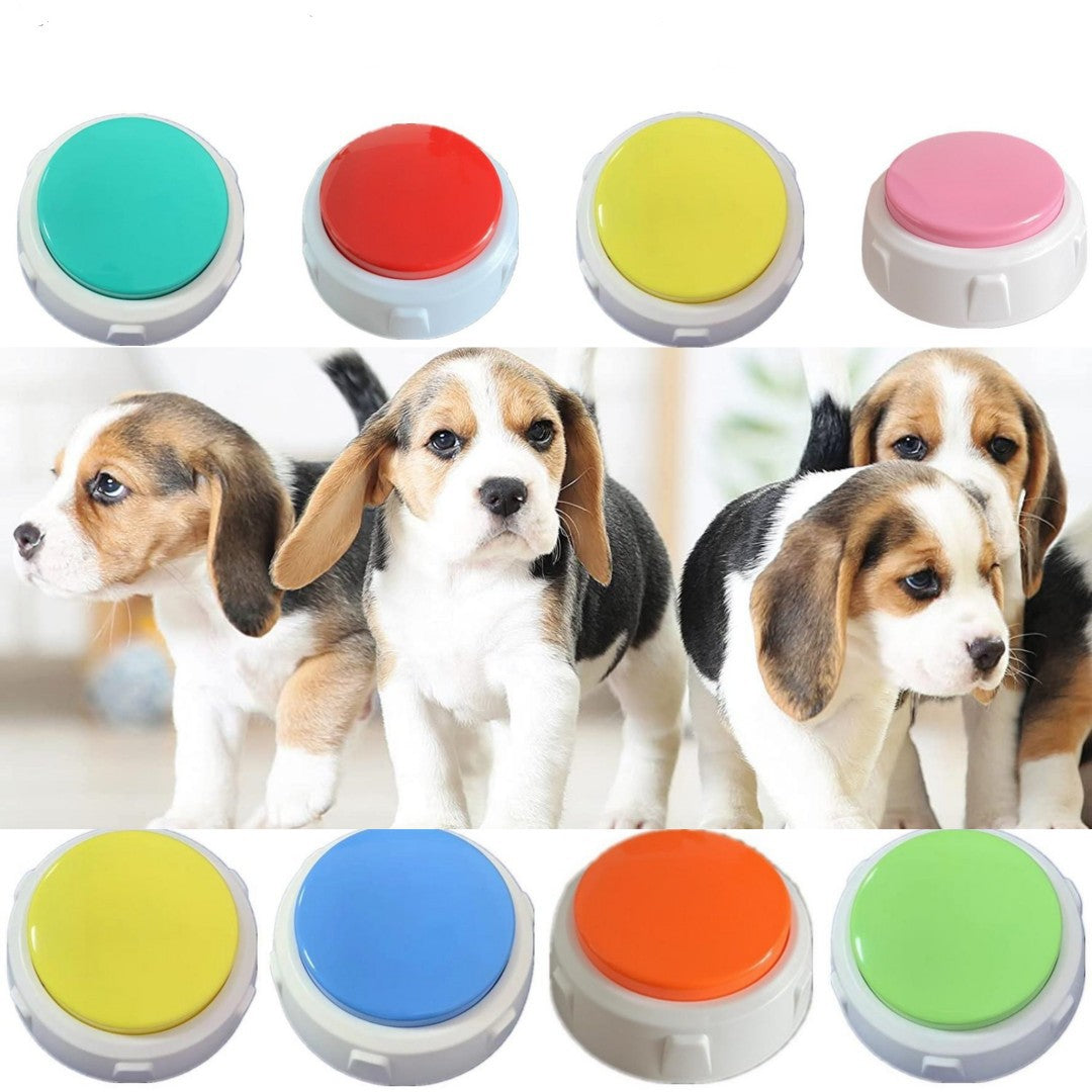 Rechargeable Pet Toy Button Trainer Dog Communication Button Device Intelligent Talking Button Recordable Sound Device