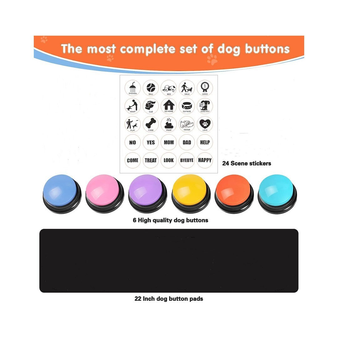 Amazon Pet Communication Button Dog Talking Interactive Training Sound Button Recording Sound Device Squeeze Box