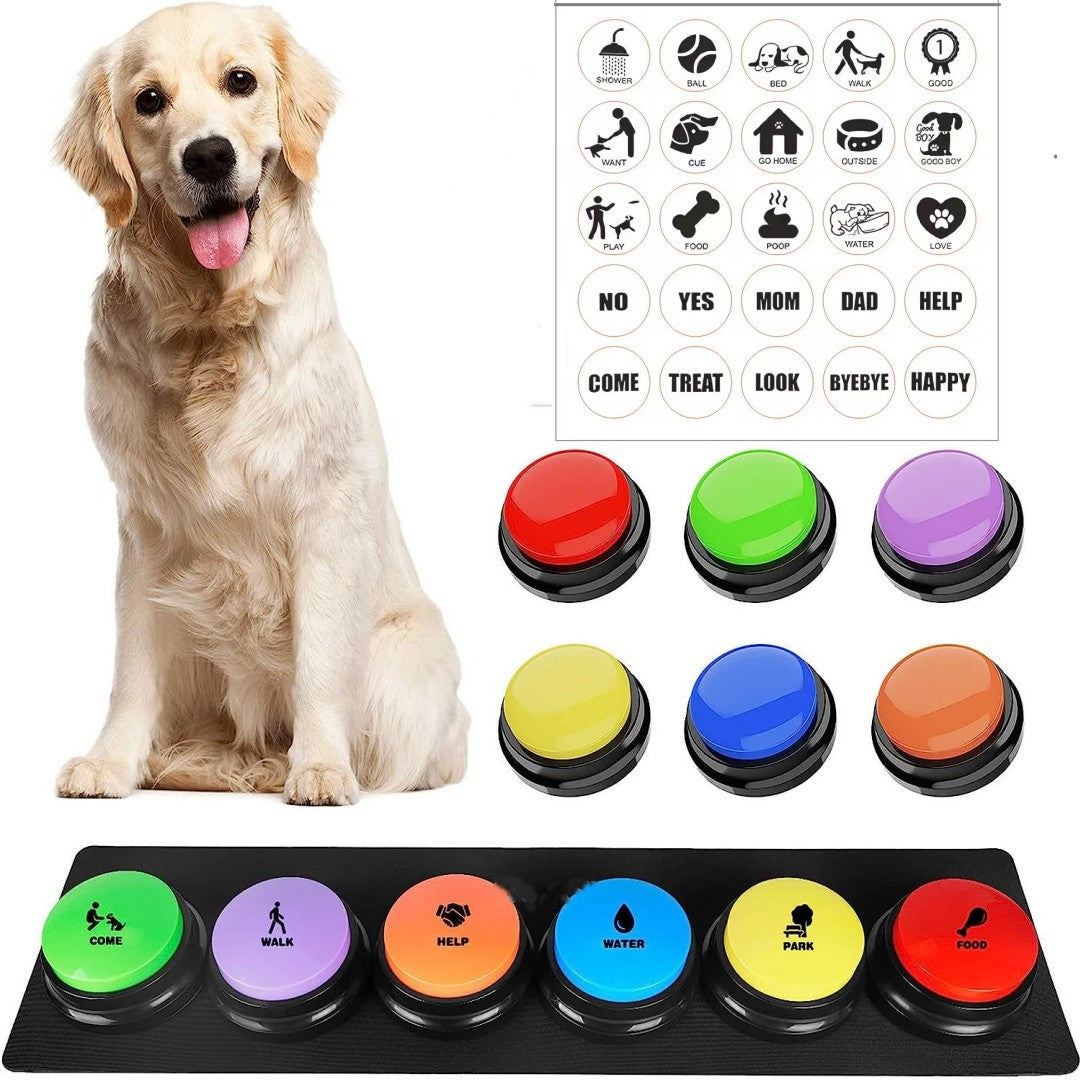 Amazon Pet Communication Button Dog Talking Interactive Training Sound Button Recording Sound Device Squeeze Box