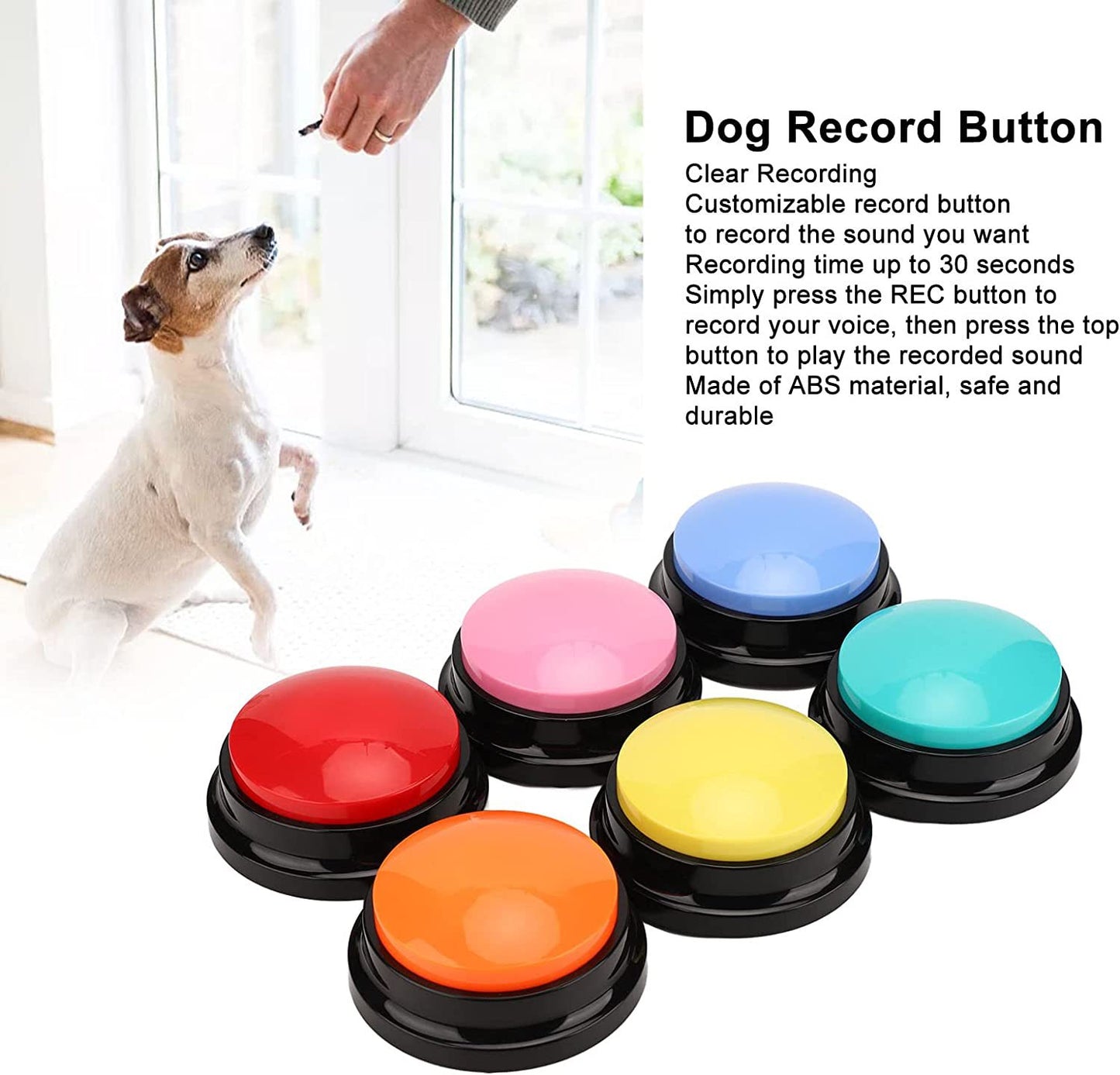 Amazon Pet Communication Button Dog Talking Interactive Training Sound Button Recording Sound Device Squeeze Box