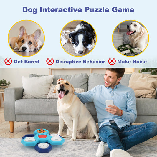 Amazon New Multi-layer Rotating Turntable Slow Feeder Training Dog Toy
