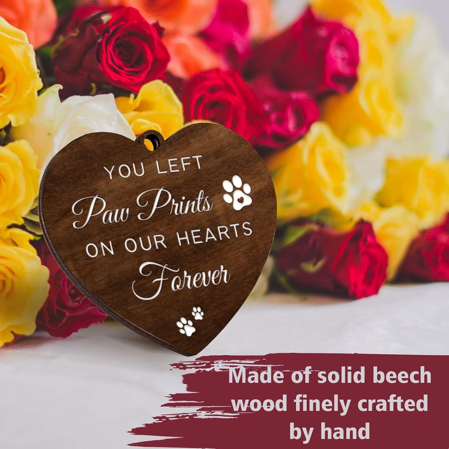 Rotating Commemorative Photo Frame Dog Cat Pet Photo Frame4*6Photo Rotating Wooden Double-Sided Frame Dog Customizable Engraving Available