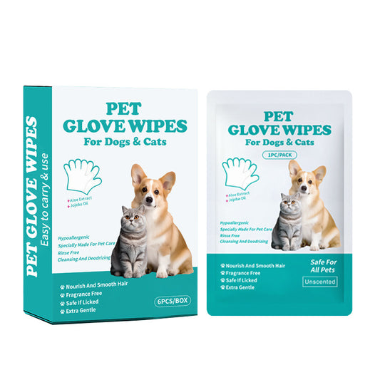 TK Amazon Cross-Border New Pet Disposable Gloves Single Pack Portable Cleaning for Dogs and Cats